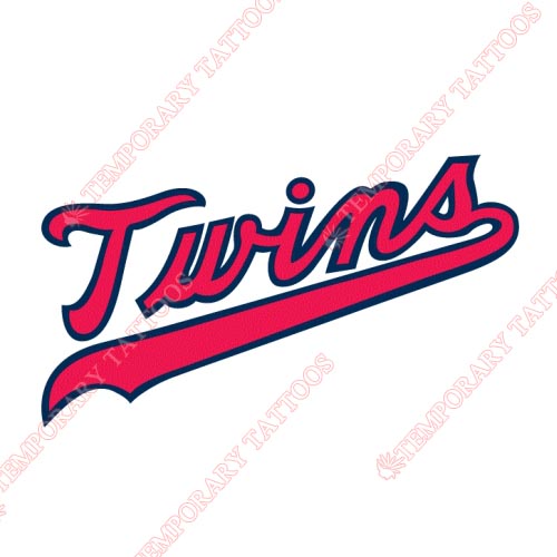 Minnesota Twins Customize Temporary Tattoos Stickers NO.1734